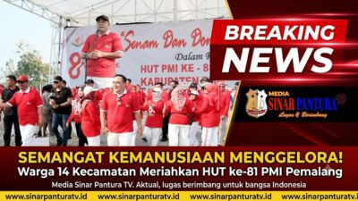 HUT ke-81 PMI Pemalang Meriah, Senam dan Donor Darah Dibanjiri Warga