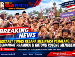 Estafet Tunas Kelapa Melintasi Pemalang, Semangat Pramuka dan Gotong Royong Menggema
