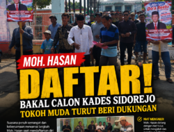 MOH. HASAN MAJU! Daftar Bakal Calon Kades Sidorejo, Tokoh Muda Beri Dukungan