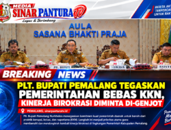 PLT BUPATI PEMALANG TEGASKAN PEMERINTAHAN BEBAS KKN, KINERJA BIROKRASI DIMINTA DI-GENJOT  PEMALANG.