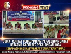 JUMAT CURHAT FORKOPIMCAM PEKALONGAN BARAT BERSAMA KAPOLRES PEKALONGAN KOTA, SERAP ASPIRASI MASYARAKAT TERKAIT KAMTIBMAS