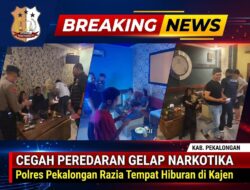 Cegah Peredaran Gelap Narkotika, Polres Pekalongan Razia Tempat Hiburan di Kajen
