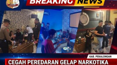 Cegah Peredaran Gelap Narkotika, Polres Pekalongan Razia Tempat Hiburan di Kajen