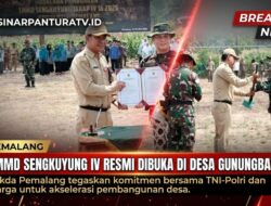 Wujudkan Pemerataan Pembangunan, TMMD Sengkuyung IV Kodim 0711/Pemalang Resmi Dibuka di Desa Gunungbatu