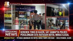 Gerebek Toko di Kajen, Sat Samapta Polres Pekalongan Sita Ratusan Botol Miras Ilegal