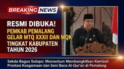 Buka MTQ XXXII dan MQK II, Pemkab Pemalang Dorong Kebangkitan Prestasi dan Lahirnya Generasi Penerus KH Muammar ZA