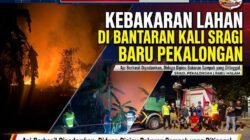 Kebakaran Lahan di Bantaran Kali Sragi Baru Pekalongan Berhasil Dipadamkan, Diduga Dipicu Bakaran Sampah