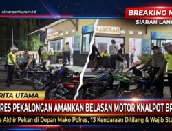 Ciptakan Malam Akhir Pekan Kondusif, Polres Pekalongan Tindak Belasan Motor Berknalpot Brong
