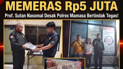 Tolak Suap Proyek PAUD Malah Difitnah Memeras Rp5 Juta, Prof. Sutan Nasomal Desak Polres Mamasa Bertindak Tegas