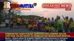 Jaga Kebugaran dan Kebersamaan, Puluhan Anggota H3 Malioboro Susuri Keindahan Perbukitan Mangunan Bantul