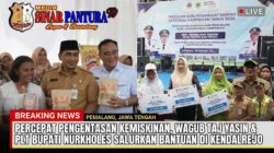 Percepat Pengentasan Kemiskinan, Wagub Taj Yasin dan Plt Bupati Nurkholes Salurkan Bantuan Desa Dampingan di Kendalrejo