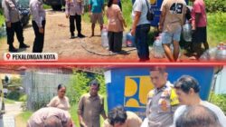 Atasi Krisis Air Bersih, Polres Pekalongan Kota Kerahkan Kendaraan Taktis Water Cannon Bantu Warga Bugisan