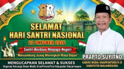Kabiro Sinarpanturatv.id Banjarnegara, Prapto Suyitno, Ucapkan Selamat Hari Santri Nasional 2026: Santri Berdaya, Indonesia Jaya!