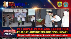 Tingkatkan Mutu Adminduk, Plt Bupati Pemalang Lantik Tiga Pejabat Administrator Disdukcapil