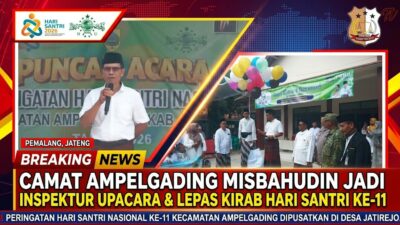 Peringatan Hari Santri ke-11 di Ampelgading: Camat Misbahudin Ajak Santri Kuasai Iptek dan Jaga Kerukunan