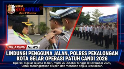 Lindungi Pengguna Jalan, Polres Pekalongan Kota Gelar Operasi Patuh Candi 2026