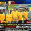 Meriahkan Hari Santri 2026, Ratusan Warga Ulujami Ikuti Jalan Sehat Berhadiah Motor Listrik