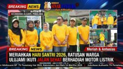 Meriahkan Hari Santri 2026, Ratusan Warga Ulujami Ikuti Jalan Sehat Berhadiah Motor Listrik